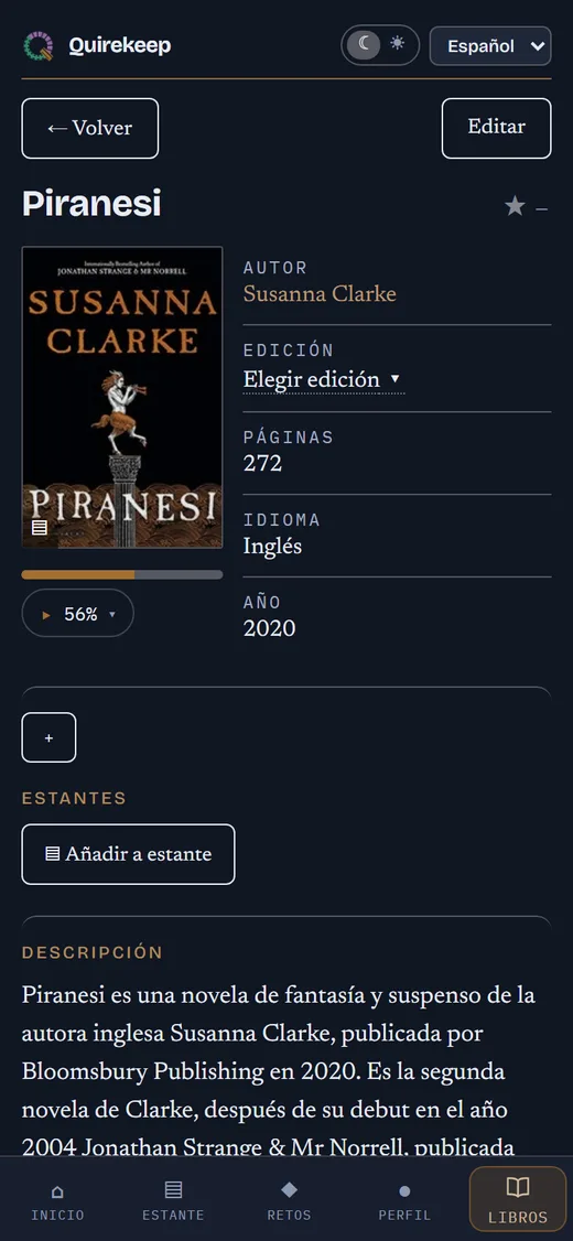La ficha de un libro